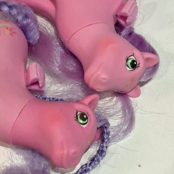 Lily flutter my little pony vintage toy horse Qty 2 mlp G1 - Picture 3 of 7